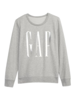 C06-11-1100-000M WOMEN  Gap Logo Sweatshirt -  light heather grey shine