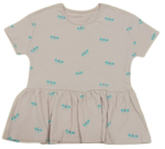 C47-08-1115-67YR Butterfly Peplum Tops - Nude Pink