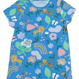 C47-08-1120-67YR Bright Patterned T-Shirts - Blue