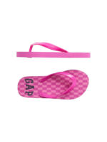 C06-08-1136-1213  Kids Gap Logo Flip Flops Girl - hot magenta purple
