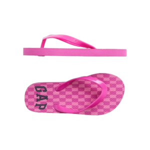 C06-08-1136-1213 Kids Gap Logo Flip Flops Girl - hot magenta purple