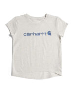 C99-05-1161-0005 CARHARTT Girls Logo T-shirt - Oatmeal Heather