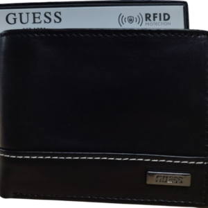 READYSTOCK GUESS Men's Leather Bifold Wallet - Black 495631