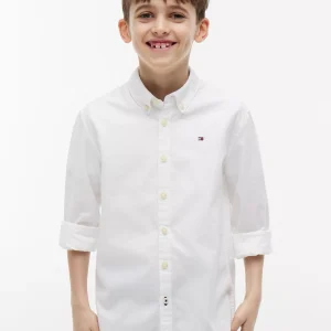 Kids' Stretch Oxford Shirt-Optic White
