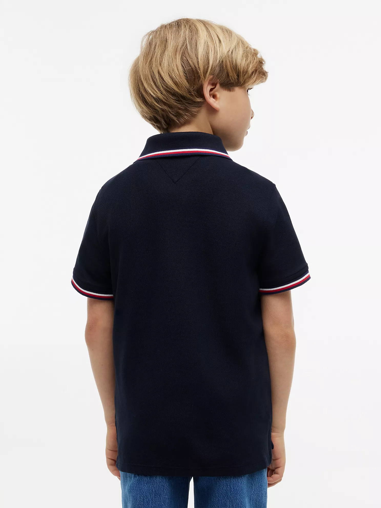 Kids' Tommy Wicking Polo-Navy - Image 2