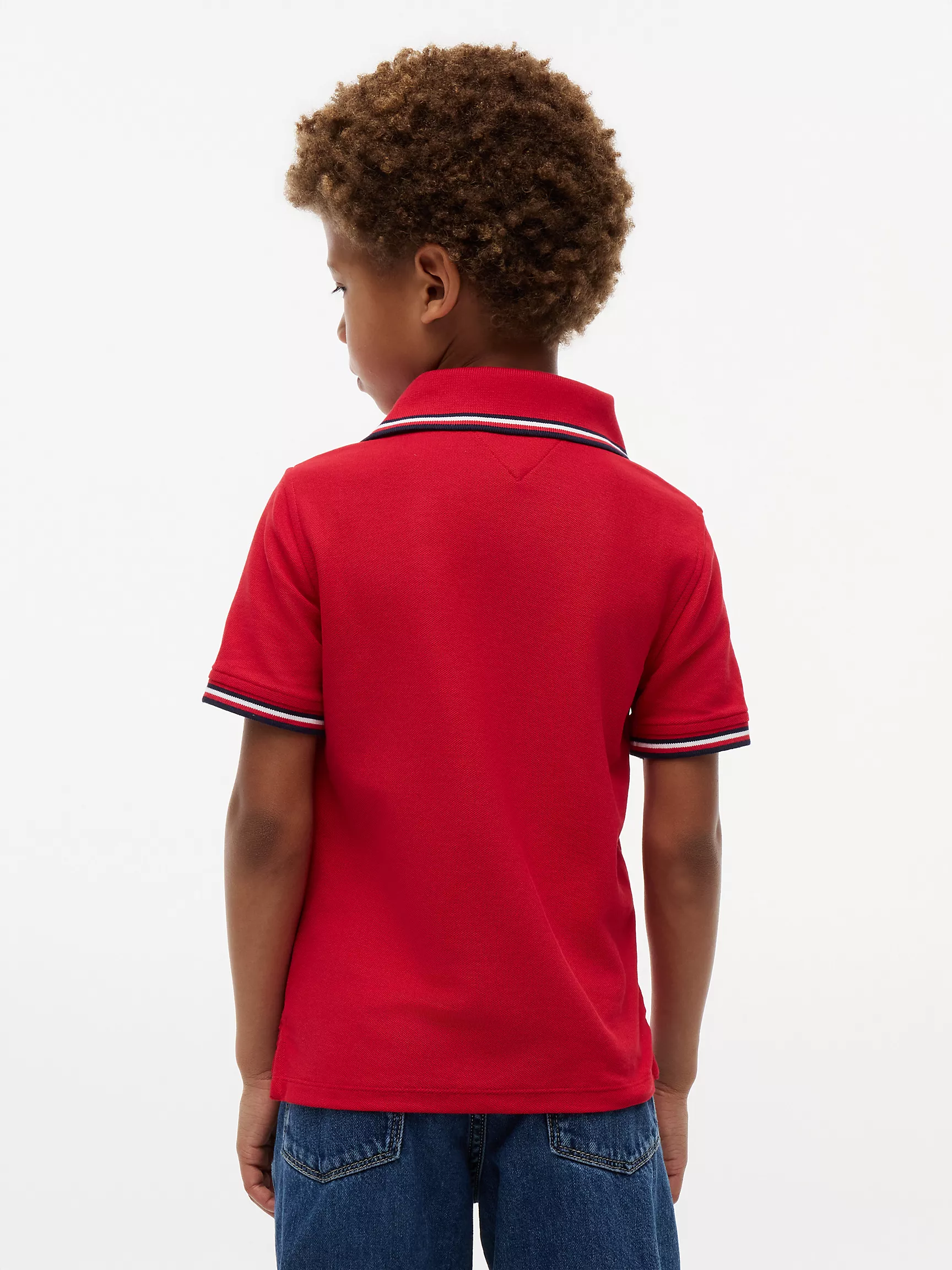 Kids' Tommy Wicking Polo-Primary Red - Image 4