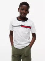 READYSTOCK KIDS' SIGNATURE FLAG T-SHIRT UNISEX - Optic White #7189304