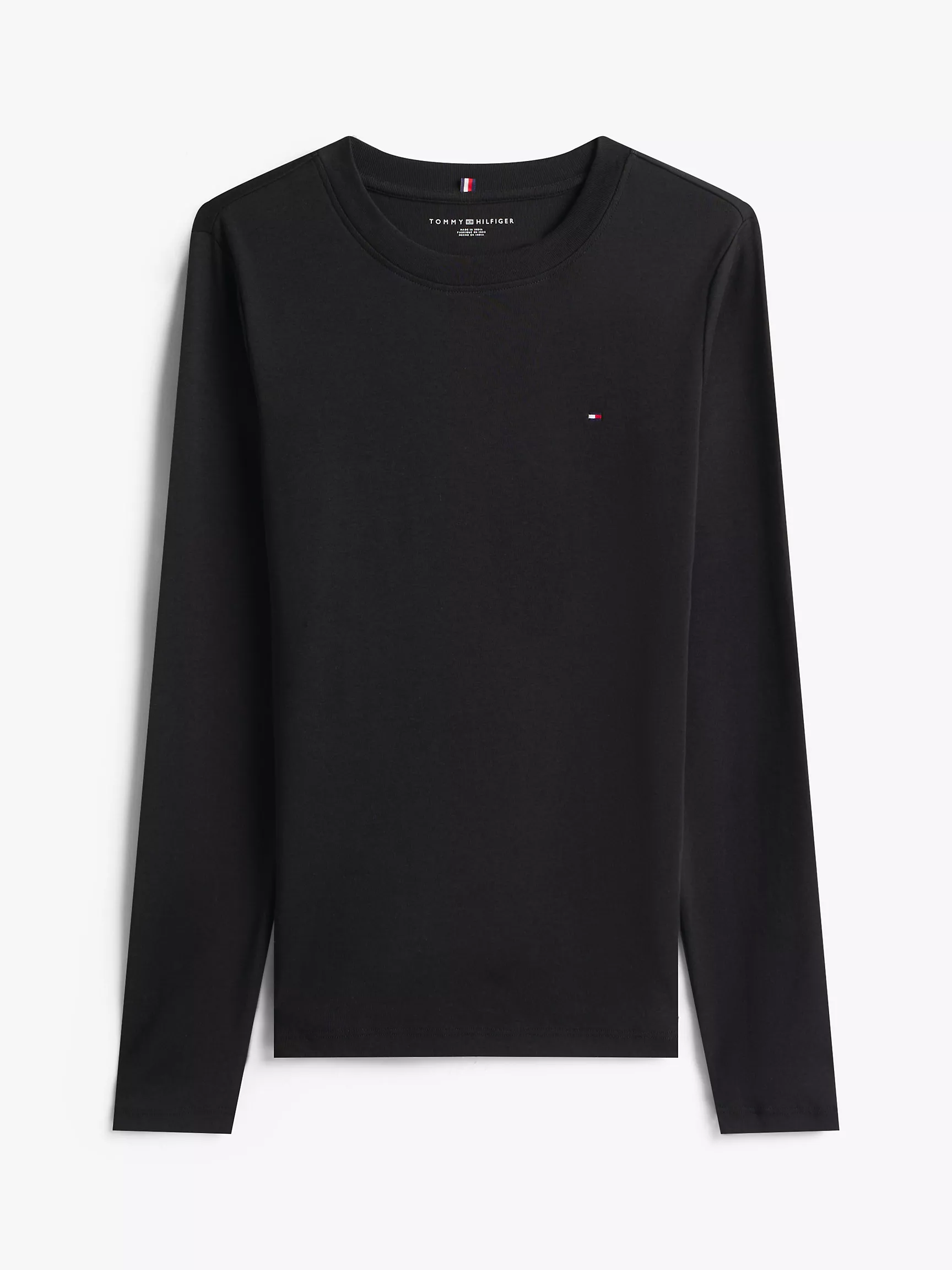 Long-Sleeve Crewneck Favorite T-Shirt-Black - Image 3
