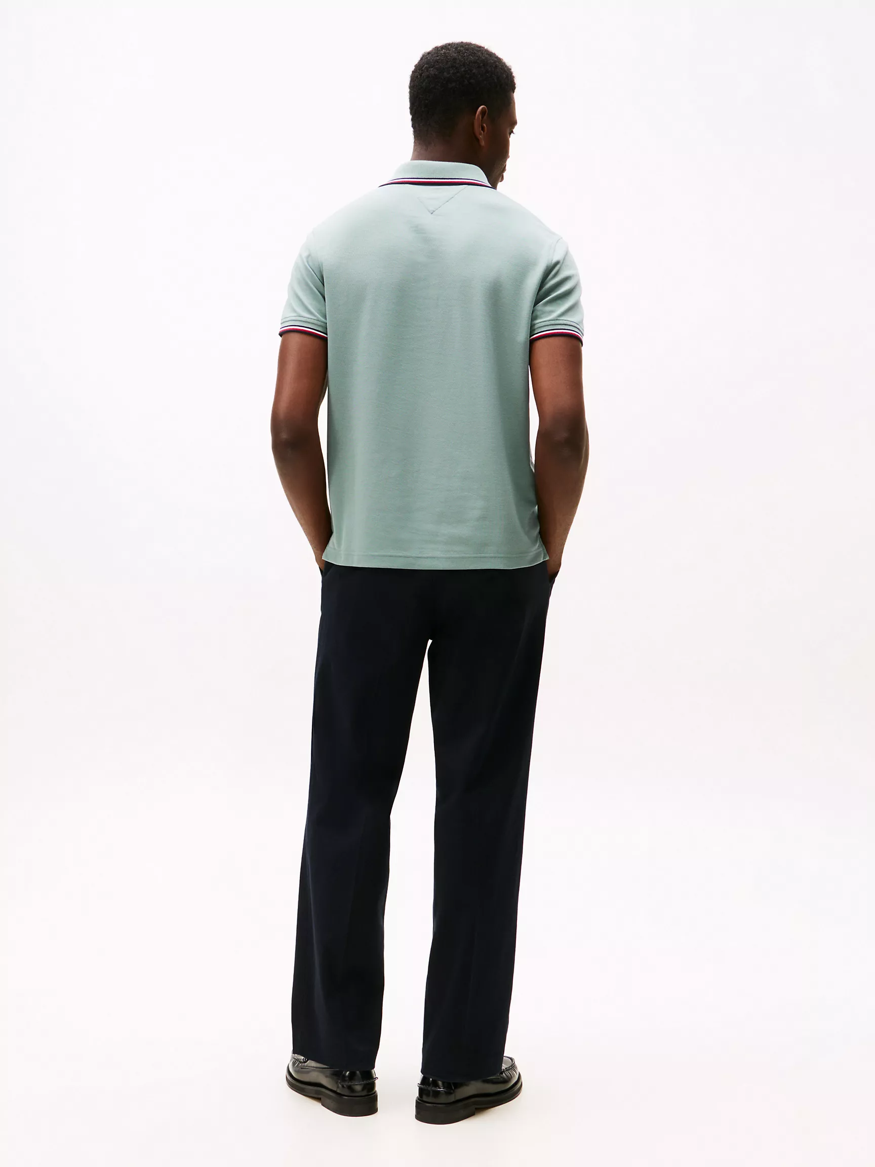 READYSTOCK Regular Fit Tommy Wicking Polo - Smoky Blue - Image 2