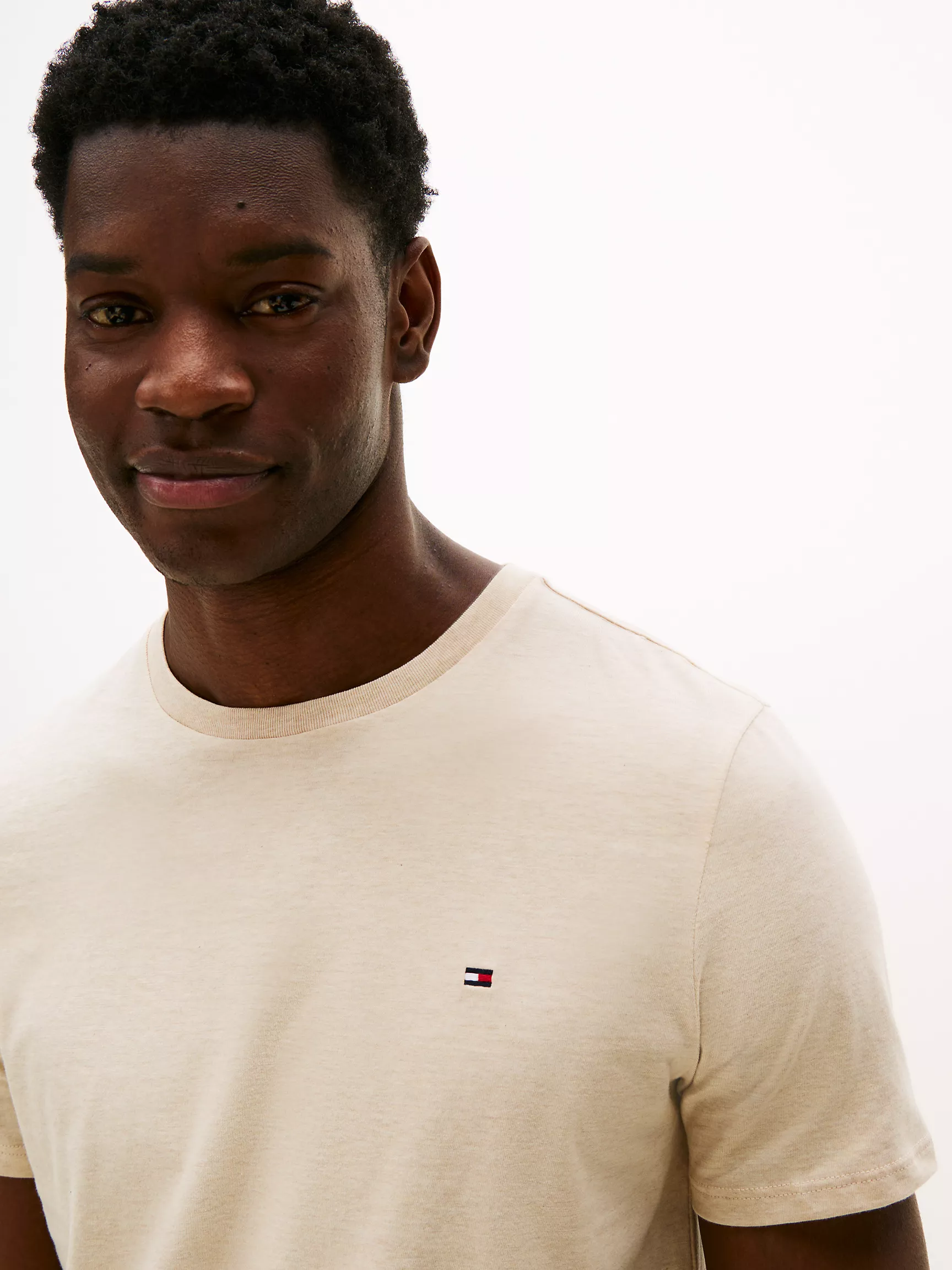 Men Everyday T-Shirt-Beige Heather - Image 3