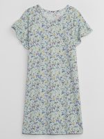 READYSTOCK Kids 100% Recycled Flutter Sleeve Nightgown - Soft Mint Green