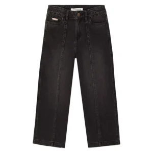 Girls Seamed Wide Leg Jeans-Nordic/Grey Haze