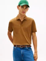 Regular Fit Pique Tech Polo-Highland Khaki