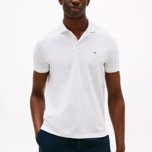 Regular Fit Pique Tech Polo-White