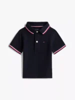 Babies' Tipped Polo Shirt-Navy Blue