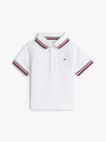 Babies' Tipped Polo Shirt-White