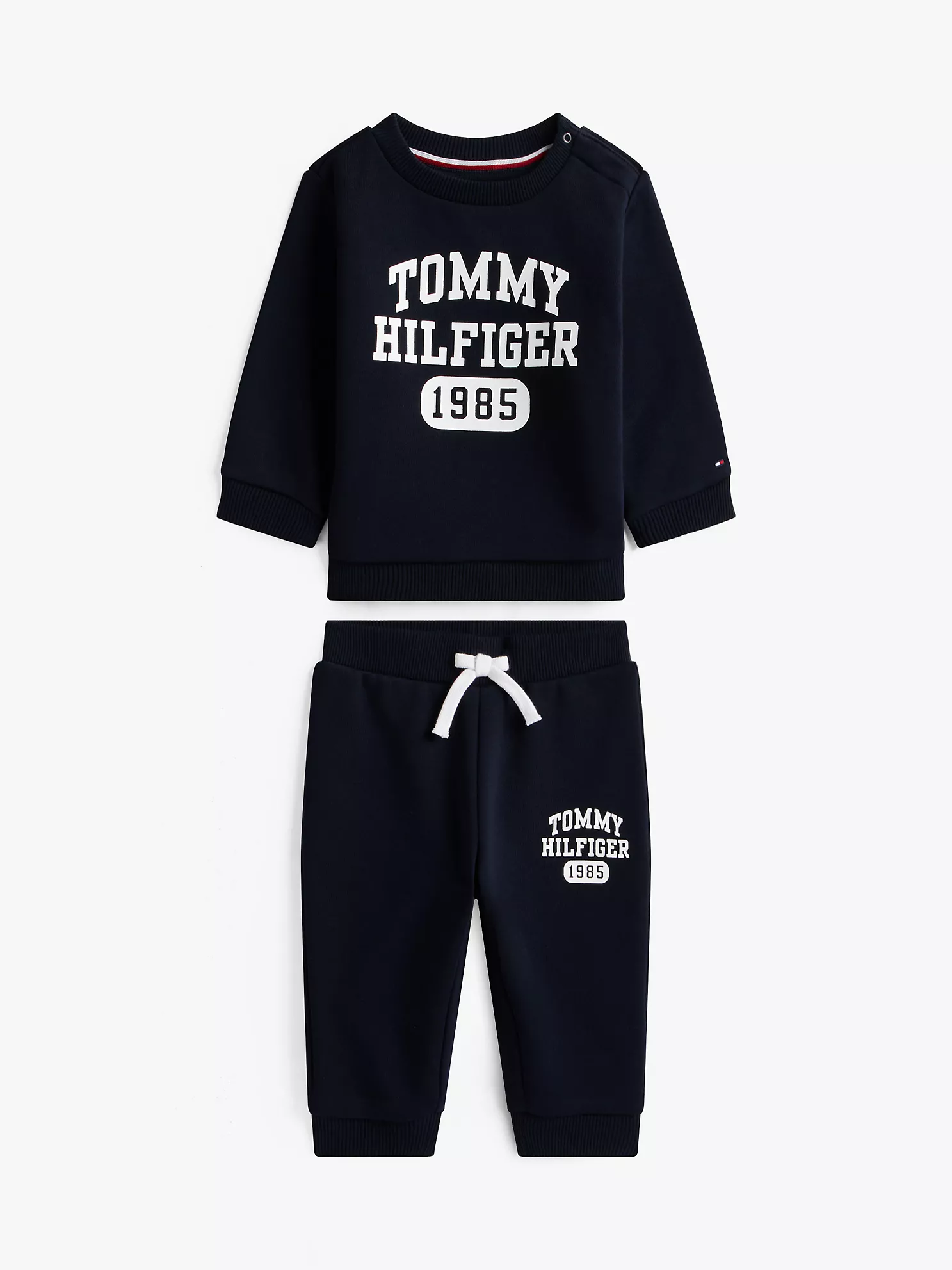 Babies' Logo Sweatshirt and Pant Set-Navy Blue