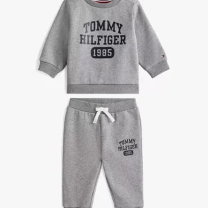 Babies' Logo Sweatshirt and Pant Set-Grey