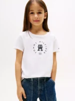 Kids' Circle Logo T-Shirt-Optic White