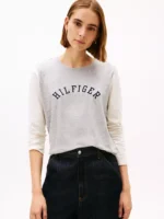 Colorblock Hilfiger Arch Logo T-Shirt-Grey Heather