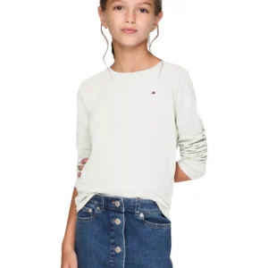 (ET) Kids' Solid Long-Sleeve T-Shirt - Milky Way #71J4640