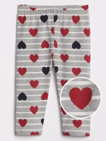 READYSTOCK Baby Print Leggings - Light Heather Grey