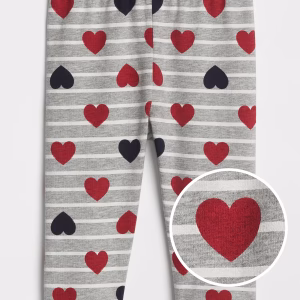 READYSTOCK Baby Print Leggings - Light Heather Grey