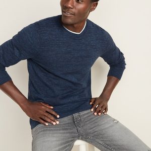 READYSTOCK Everyday Crew-Neck Sweater (TALL) - Navy