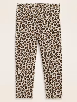 READYSTOCK Printed Full-Length Leggings for Toddler Girls - Leopard Print