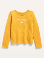 READYSTOCK Softest Long-Sleeve Logo-Graphic T-Shirt - Yellow