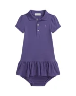 READYSTOCK Cotton Mesh Polo Dress & Bloomer - Juneberry