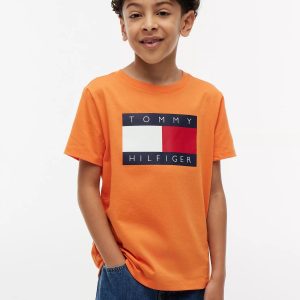 Kids' Tommy Flag Logo T-Shirt-Paradise Lily