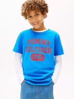 Kids' Varsity Logo T-Shirt-Dynamic Blue