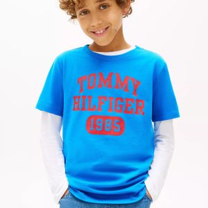 Kids' Varsity Logo T-Shirt-Dynamic Blue