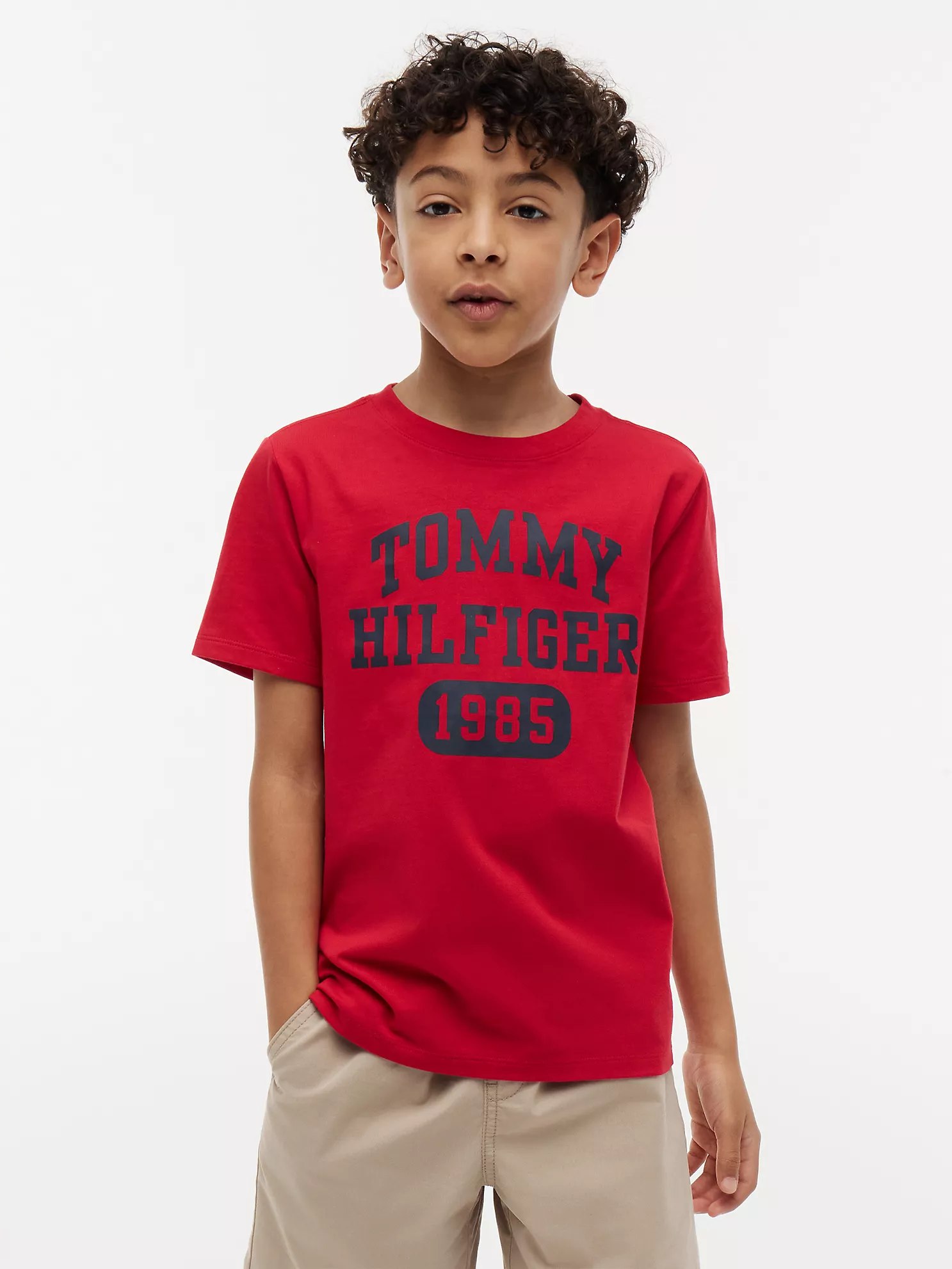 Kids' Varsity Logo T-Shirt-Red