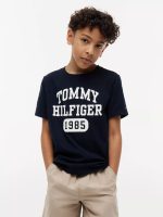 Kids' Varsity Logo T-Shirt-Navy Blue