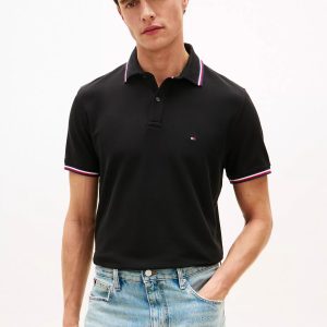 Regular Fit Tommy Wicking Polo-Black