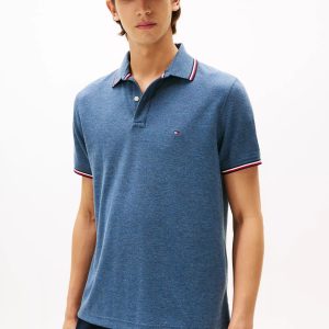 Regular Fit Tommy Wicking Polo-Blue Heather