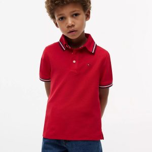 Kids' Tommy Wicking Polo-Primary Red