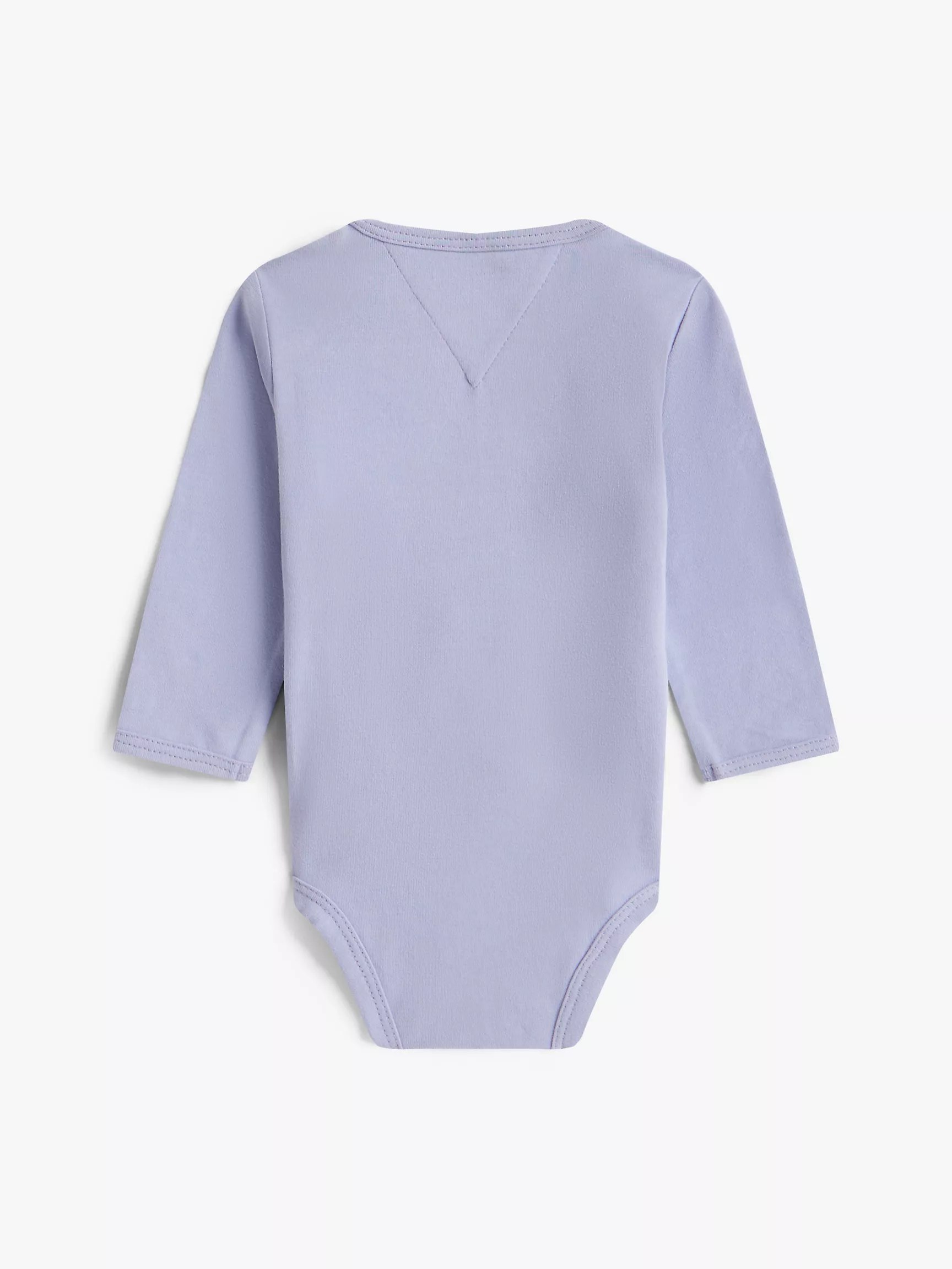 Babies' Long-Sleeve Monotype Logo Onesie-Periwinkle Dusk - Image 2