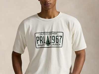 Classic Fit Jersey Graphic T-Shirt-Deckwash White