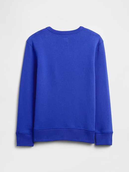 Kids Crewneck Graphic Sweatshirt-Royal Blue Gem - Image 2