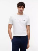 Embroidered Tommy Logo T-Shirt-Fresh White