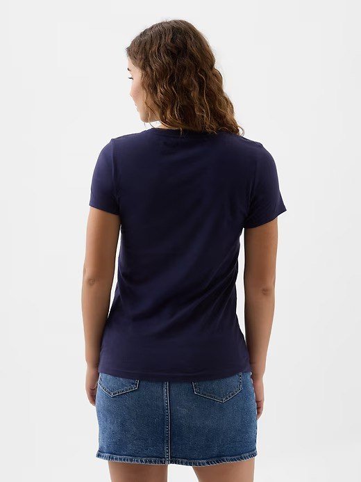 Gap Logo T-Shirt(Regular fit)-Navy Uniform - Image 2