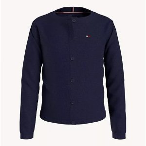 READYSTOCK Tommy Hilfiger Girl's Big Kids' Cardigan Evening Blue