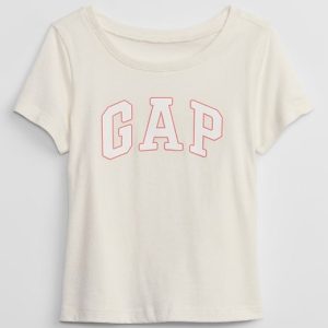 babyGap Logo T-Shirt-Ivory Cream Frost