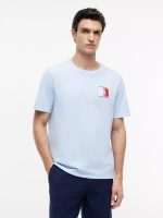 Colorblock Monogram Logo T-Shirt-Sweet Blue