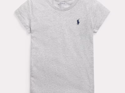 Cotton Jersey Tee Toddler/Kid Girls-Andover Heather