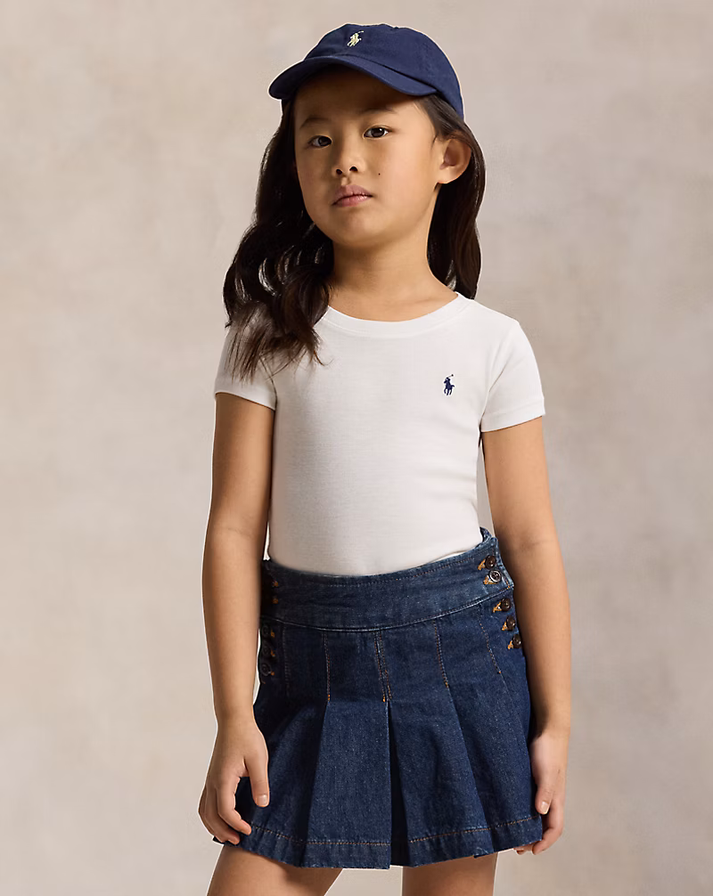 s7-1402031_alternate10 Cotton Jersey Tee Toddler/Kid Girls-White - Image 1