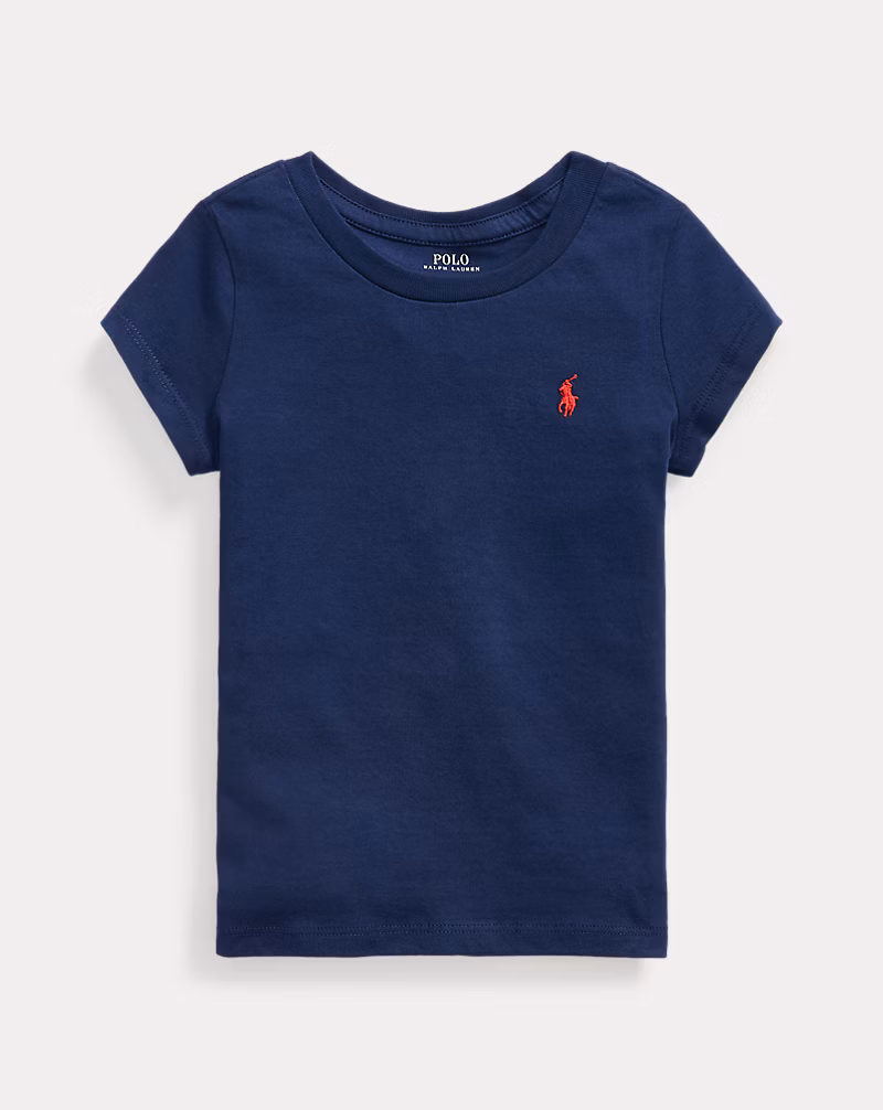 s7-1402360_lifestyle Cotton Jersey Tee Toddler/Kid Girls-Newport Navy - Image 1